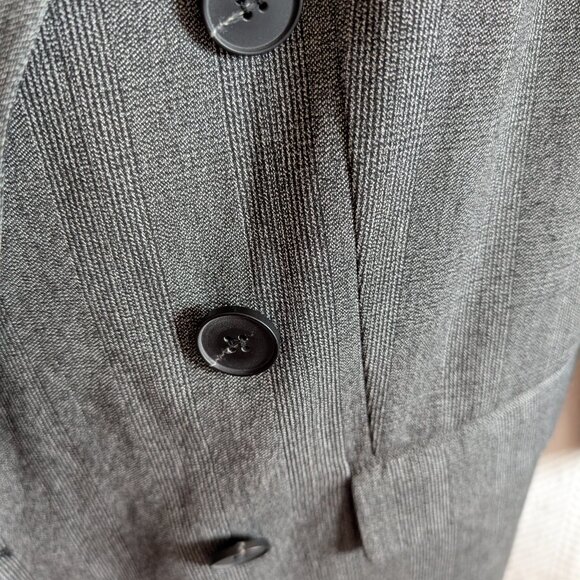 Asos Design Women's Oversized Gray Plaid Double-Breasted Blazer Size 10 Office - Picture 11 of 15